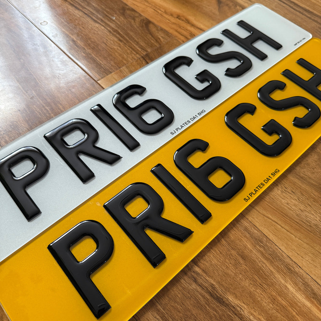 3D GEL NUMBER PLATE
