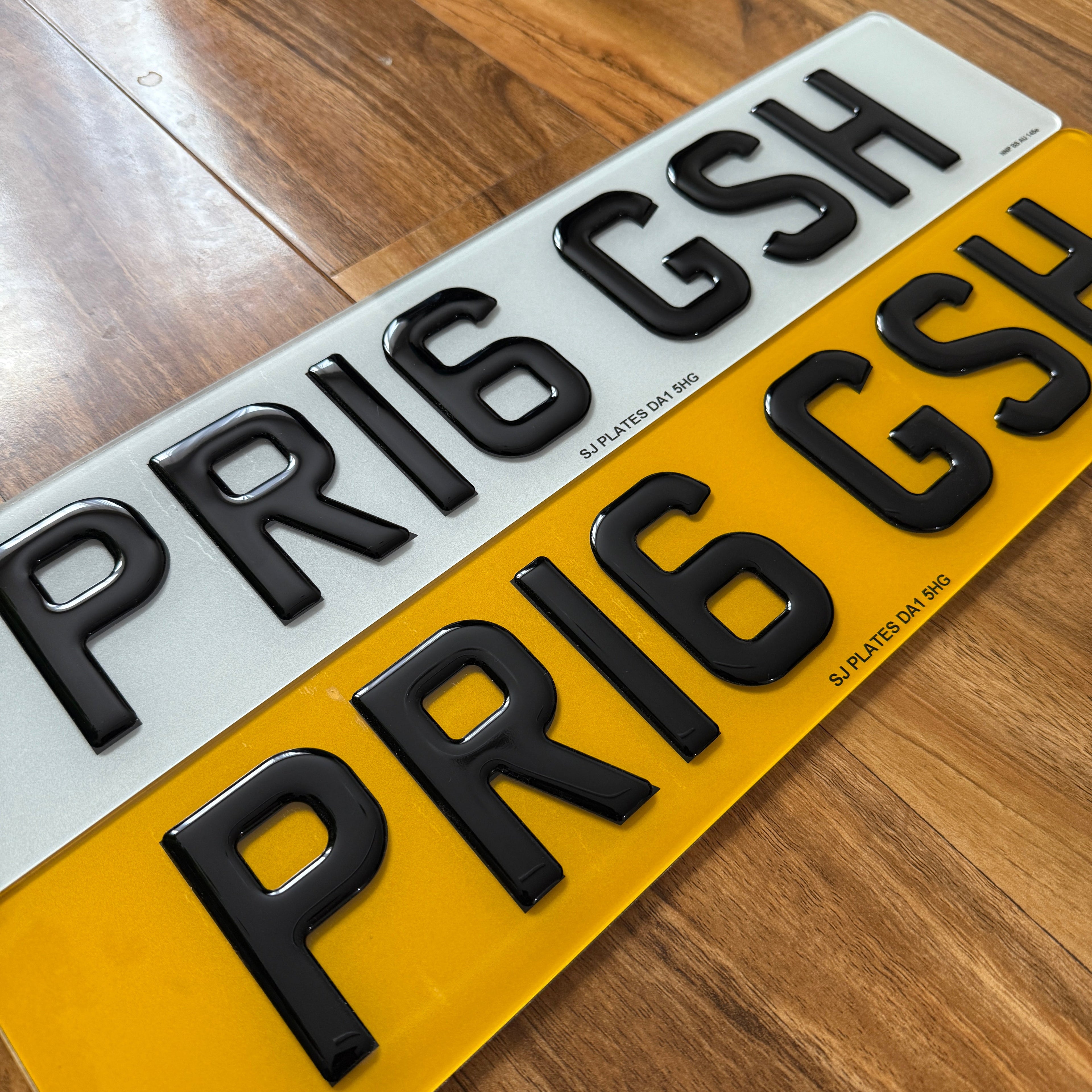 3D GEL NUMBER PLATE
