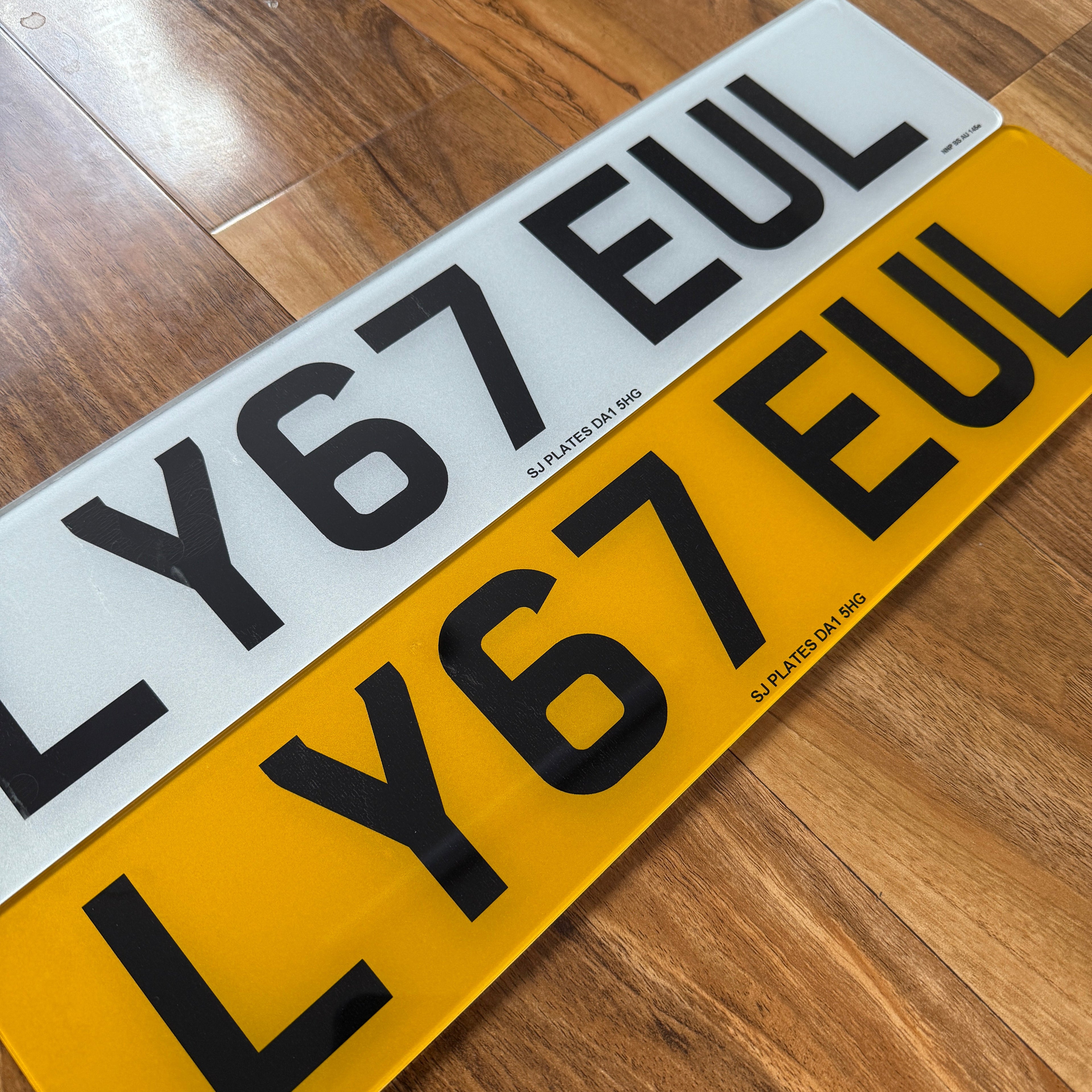 STANDARD PRINTED NUMBER PLATE